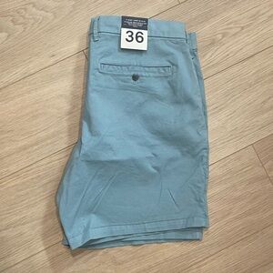 GAP Men's Light Blue Flat Front Shorts